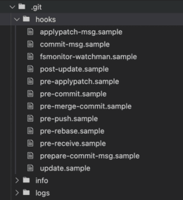 Git Hooks Folder Structure